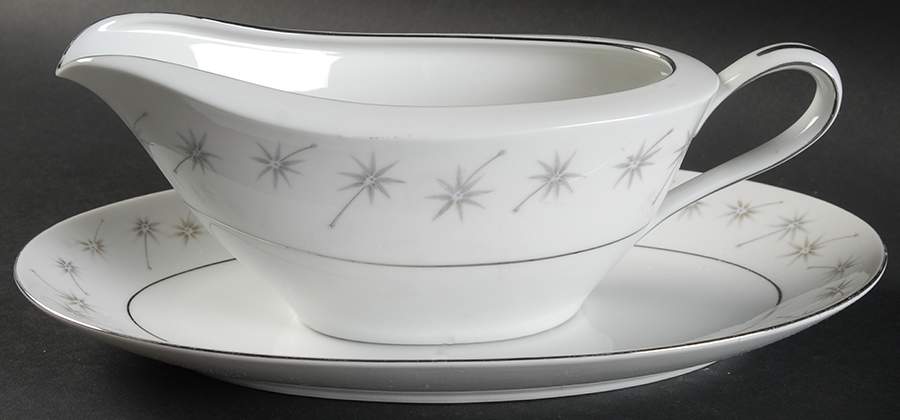 Starlight Gravy Boat & Underplate/Relish by Royal M-Mita-1