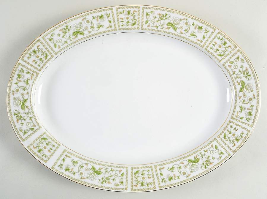 Summertime 16" Oval Serving Platter by Royal M-Mita-1