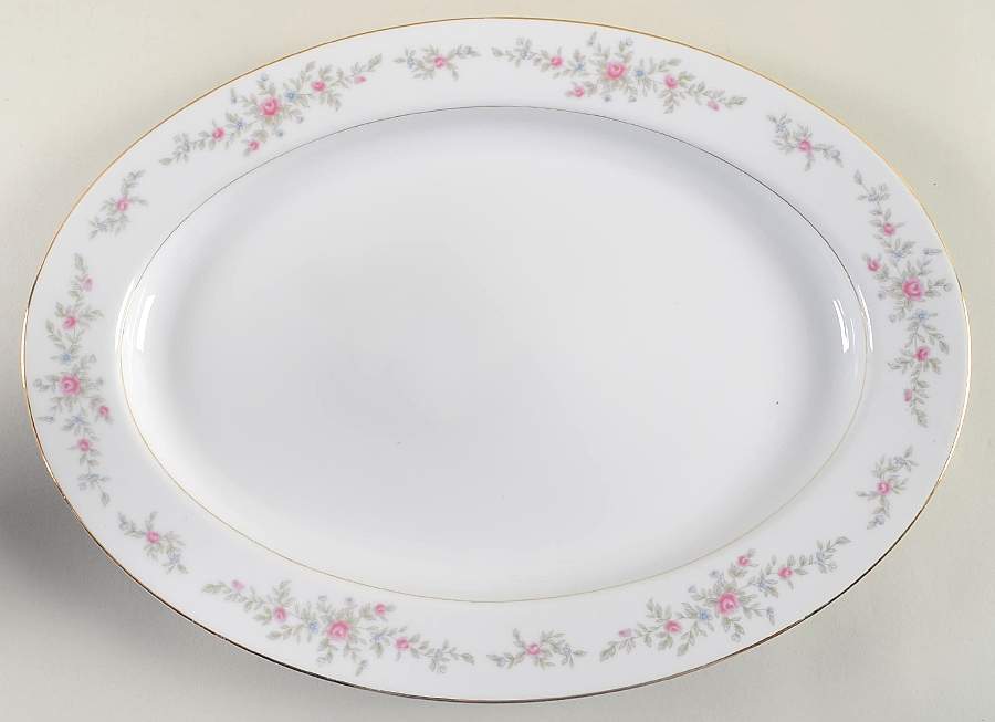 Windsor (With Verge) 16" Oval Serving Platter by Royal M-Mita-1