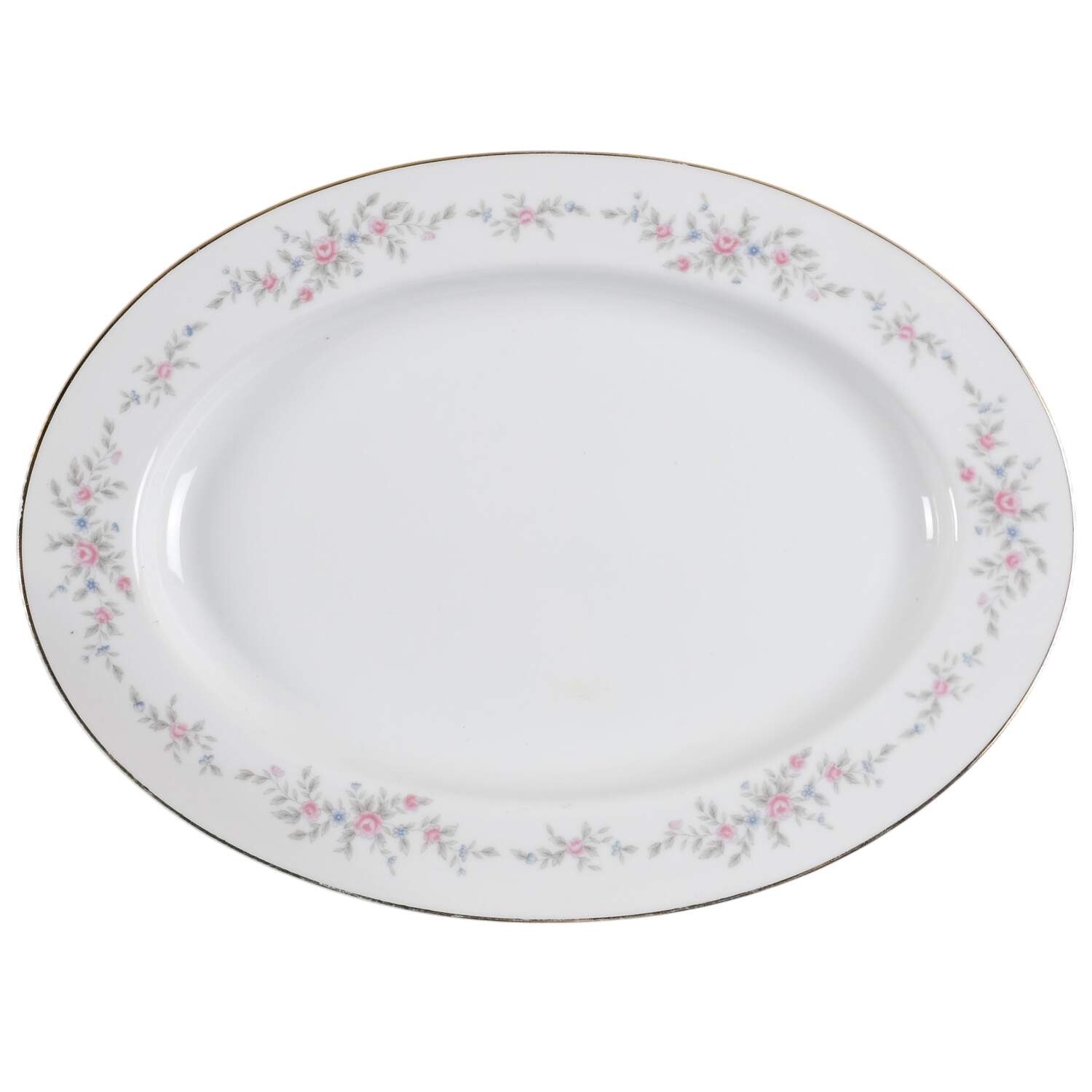 Windsor (No Verge) 12" Oval Serving Platter by Royal M-Mita-1