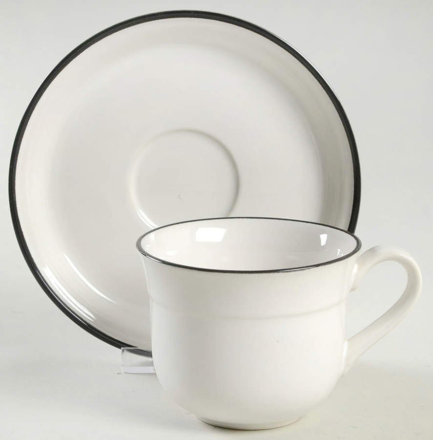 Blackwood Flat Cup & Saucer Set by Royal Prestige-1