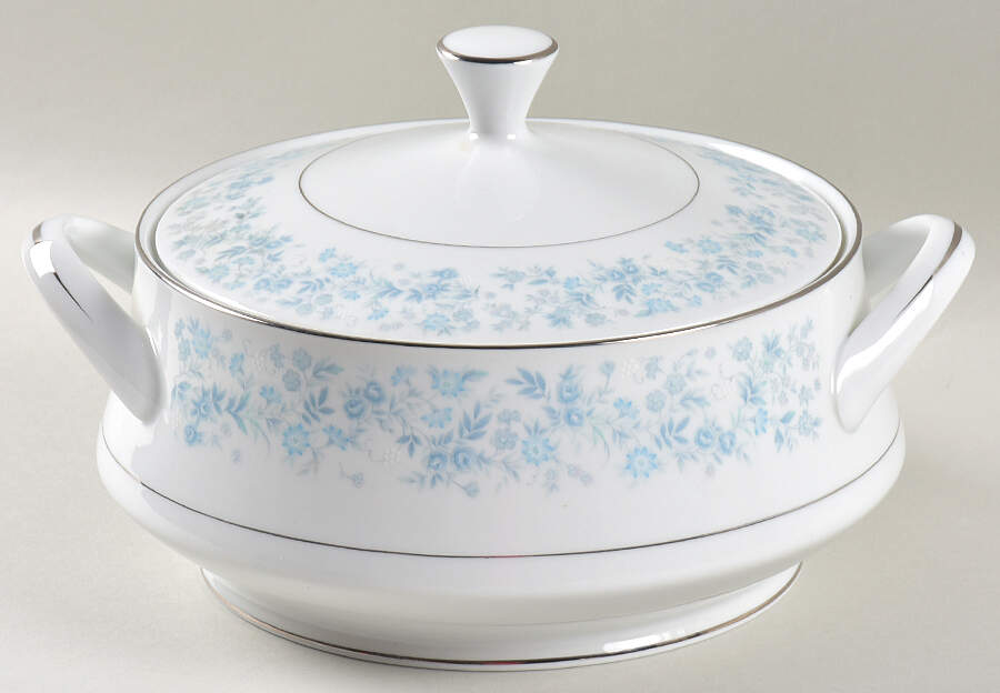 Blue Ridge Round Covered Vegetable by Royal Prestige-1