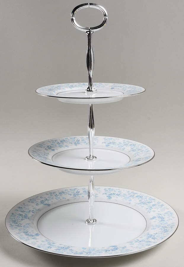 Blue Ridge 13 7/8"-14 1/4" 3-Tiered Serving Tray(DP,SP,BB) HC by Royal Prestige-1
