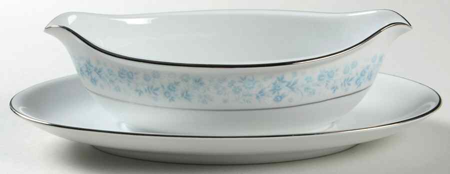 Blue Ridge Gravy Boat with Attached Underplate by Royal Prestige-1