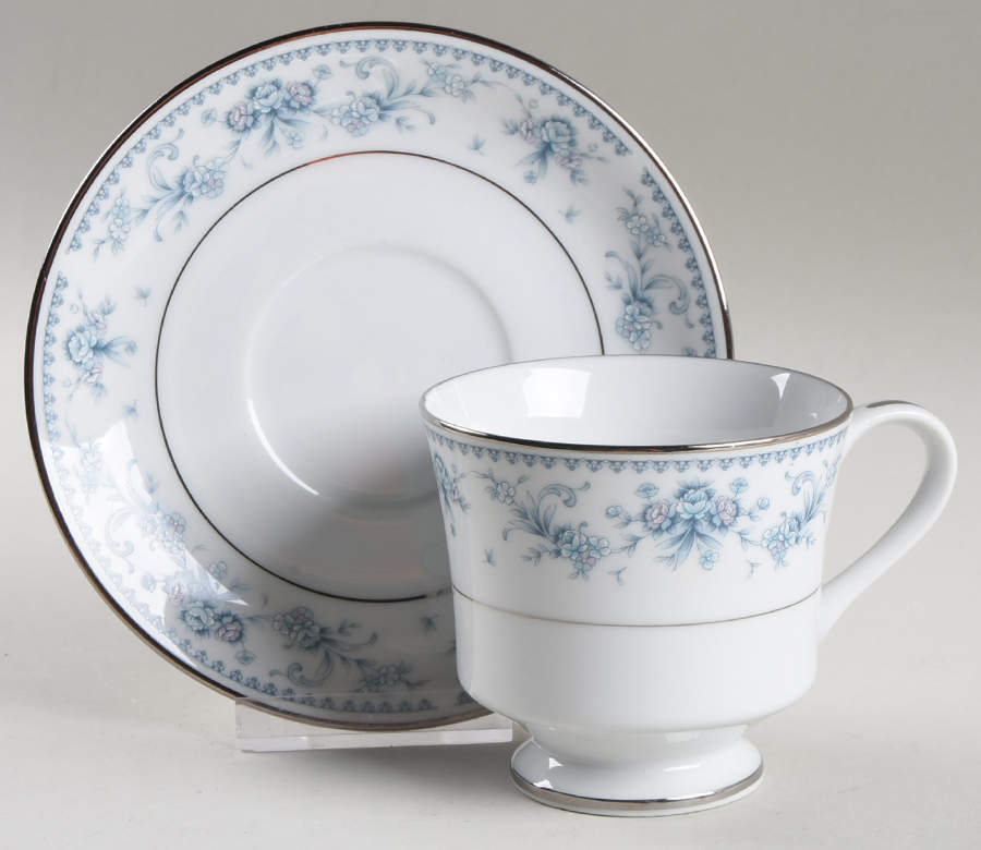 Danielle Footed Cup & Saucer Set by Royal Prestige-1