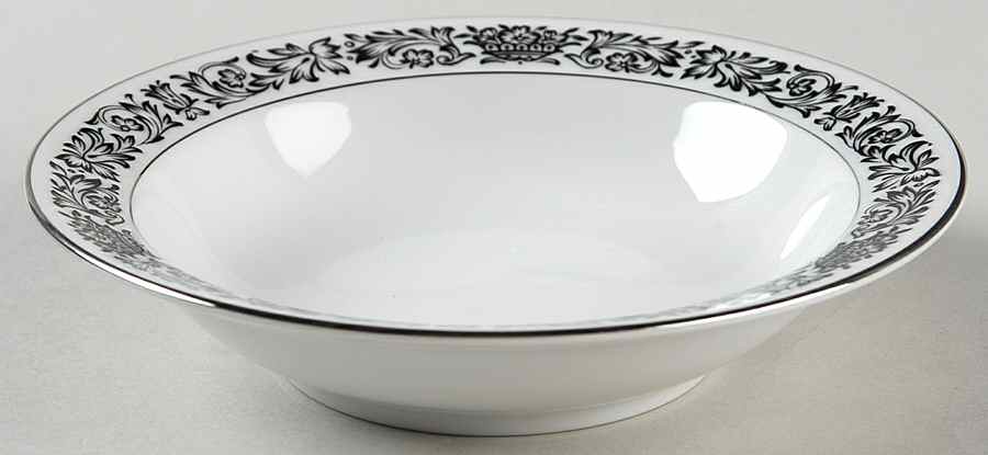 Midnight Lace Rim Fruit/Dessert (Sauce) Bowl by Royal Prestige-1