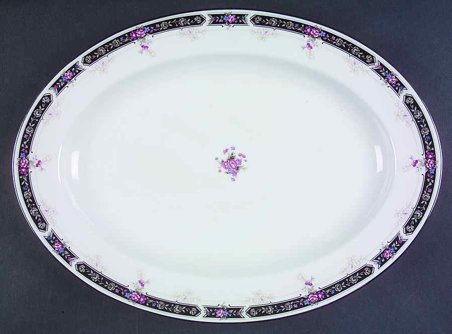 Midnight Mood 14" Oval Serving Platter by Royal Prestige-1