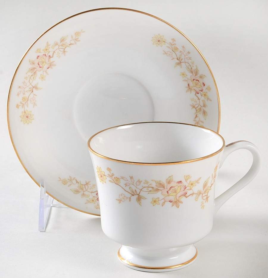 Teahouse Footed Cup & Saucer Set by Royal Prestige-1