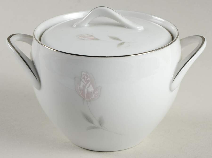 Twilight Rose Sugar Bowl & Lid by Royal Prestige-1