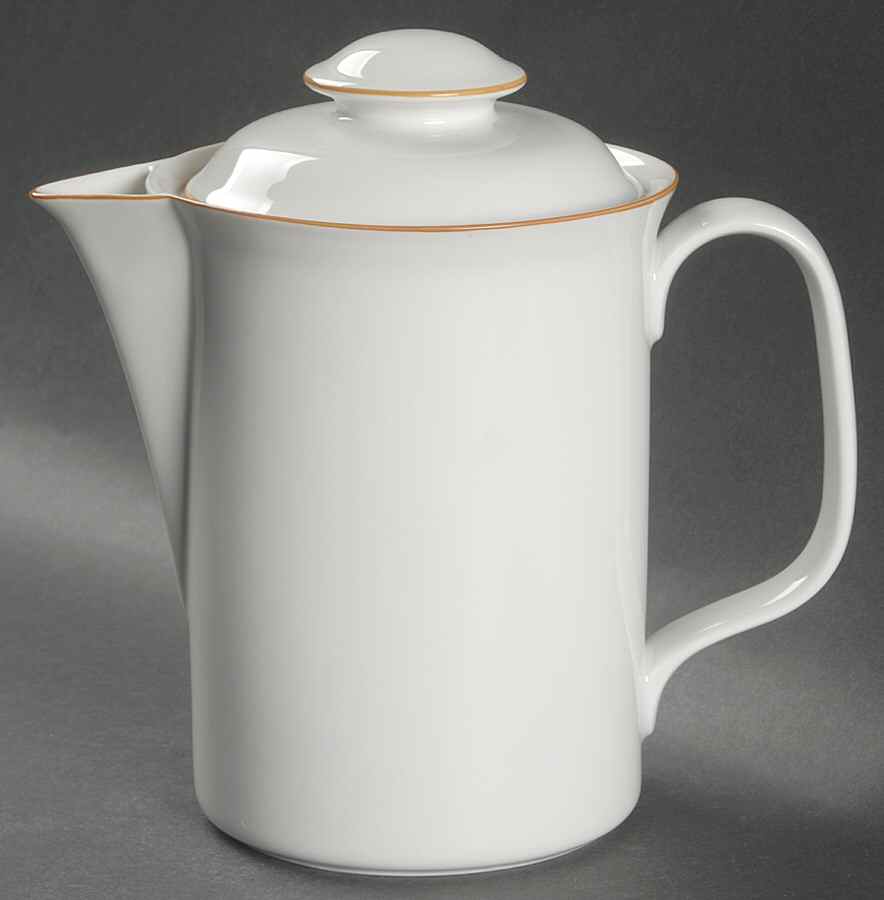 A La Carte (Mustard Trim) Coffee Pot & Lid by Rorstrand-1