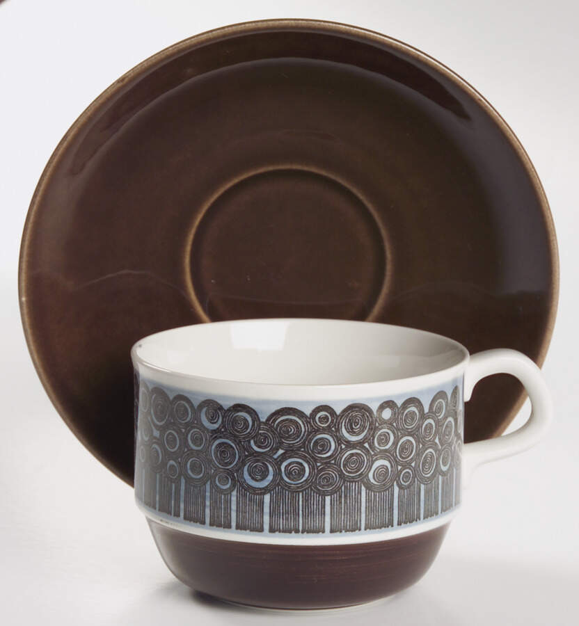 Amanda Flat Cup & Saucer Set by Rorstrand-1