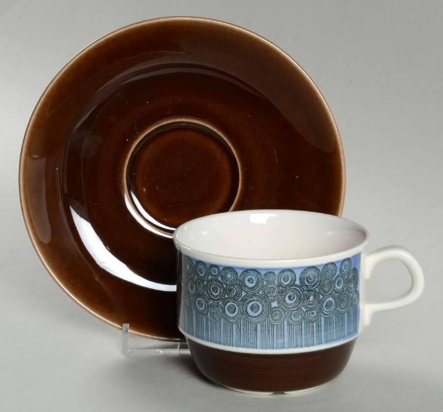 Amanda Flat Cup & Saucer Set by Rorstrand-1