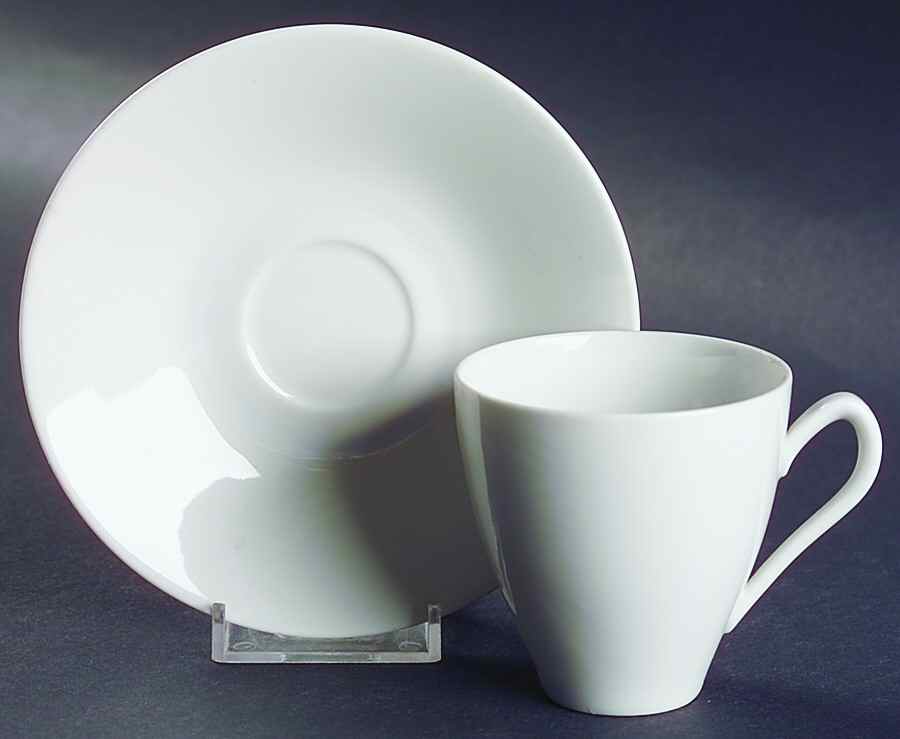 Blanca Flat Demitasse Cup & Saucer Set by Rorstrand-1
