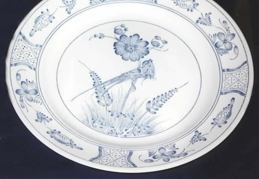 Blue Bird Dinner Plate by Rorstrand-1
