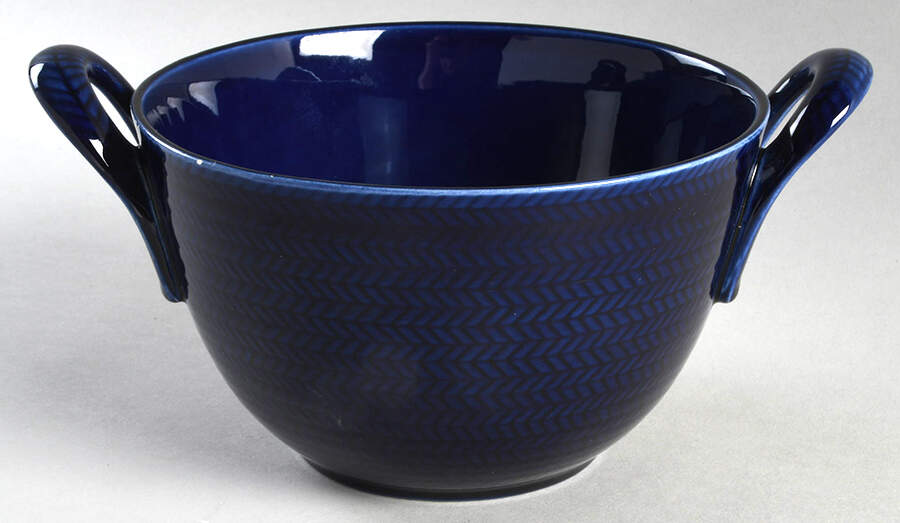 Blue Fire Round Vegetable No Lid by Rorstrand-1