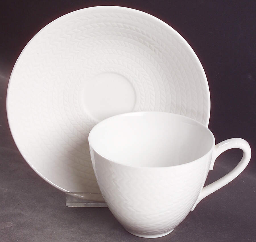 Blue Fire Flat Cup & Saucer Set by Rorstrand-1
