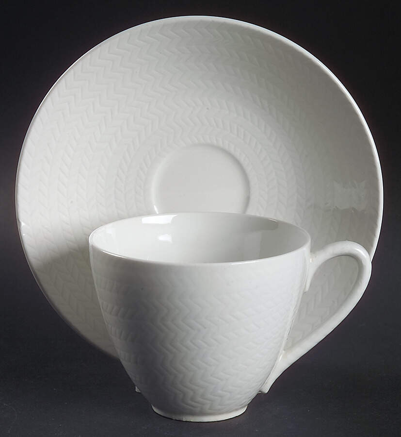 Blue Fire Flat Cup & Saucer Set by Rorstrand-1