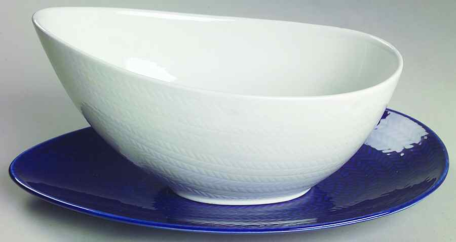 Blue Fire Gravy Boat & Underplate by Rorstrand-1