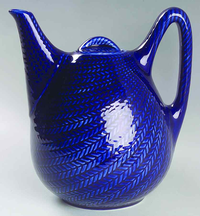 Blue Fire Teapot & Lid by Rorstrand-1