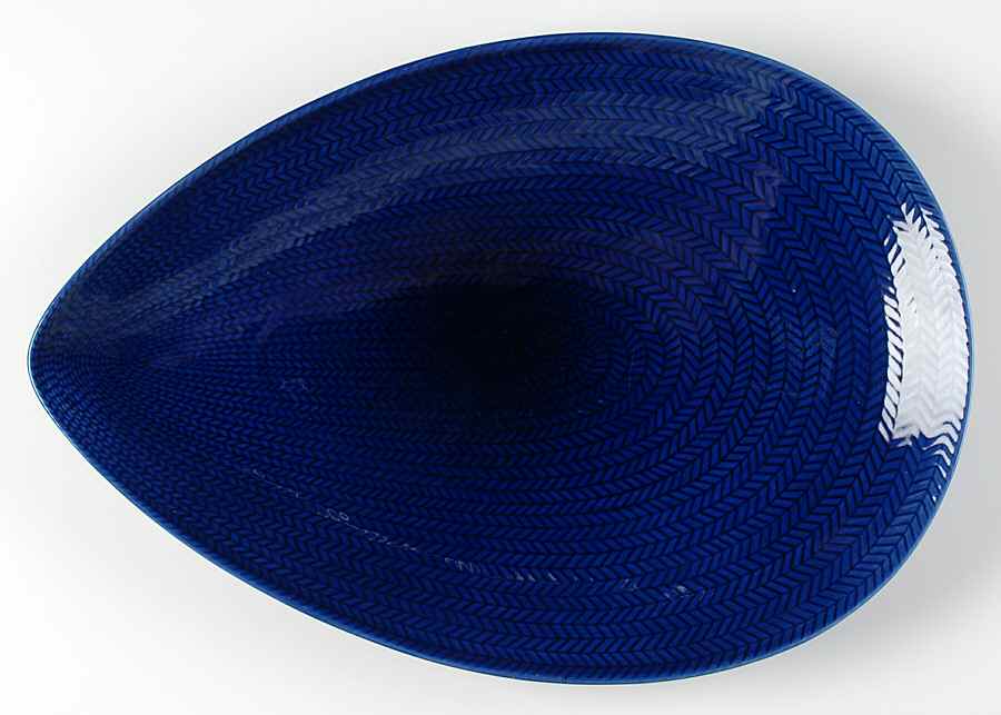 Blue Fire 16" Oval Serving Platter by Rorstrand-1