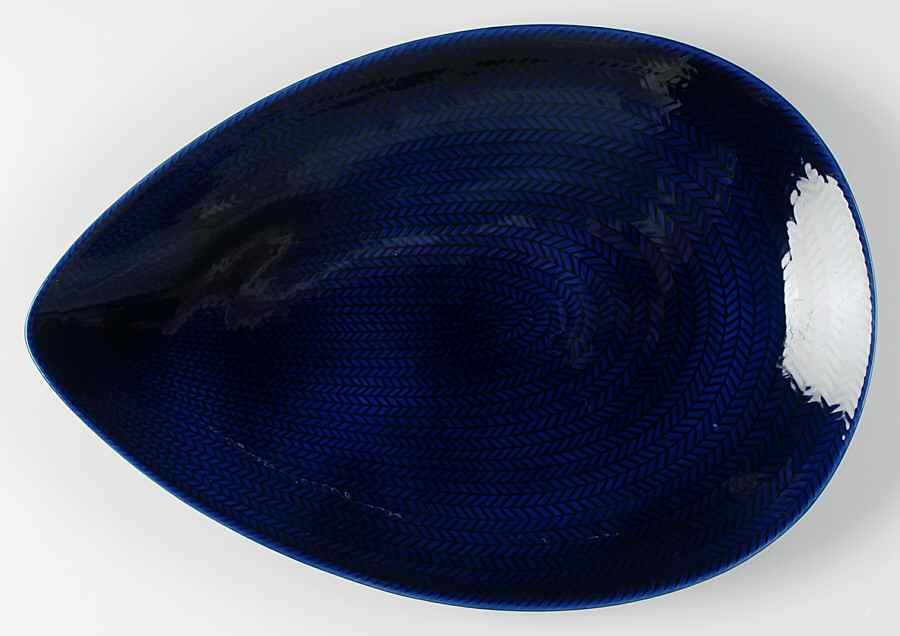 Blue Fire 15" Oval Serving Platter by Rorstrand-1
