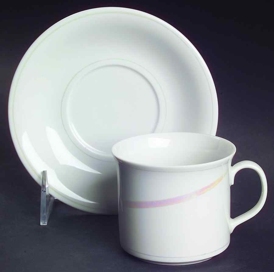 Claire De Lune Flat Demitasse Cup & Saucer Set by Rorstrand-1