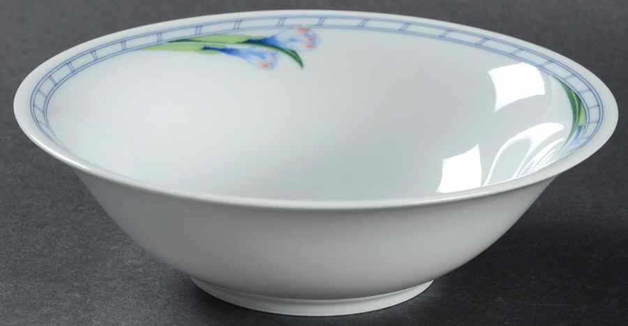 Fleur Blue Coupe Cereal Bowl by Rorstrand-1