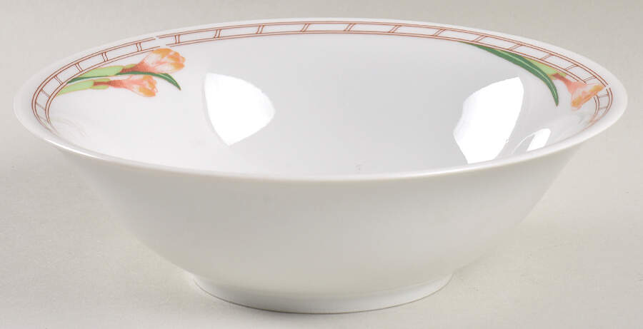 Fleur Peach Coupe Cereal Bowl by Rorstrand-1