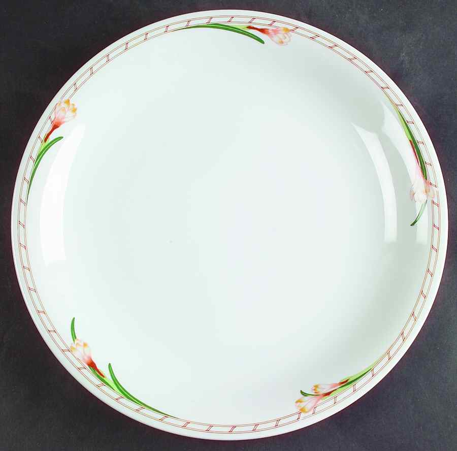 Fleur Peach Dinner Plate by Rorstrand-1