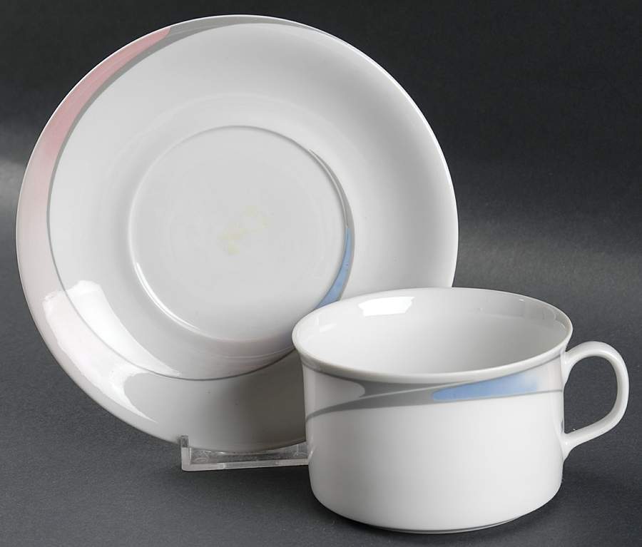 Galaxy Flat Cup & Saucer Set by Rorstrand-1