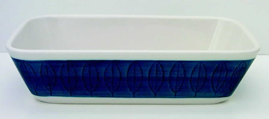 Koka Blue 9" Rectangular Baker by Rorstrand-1