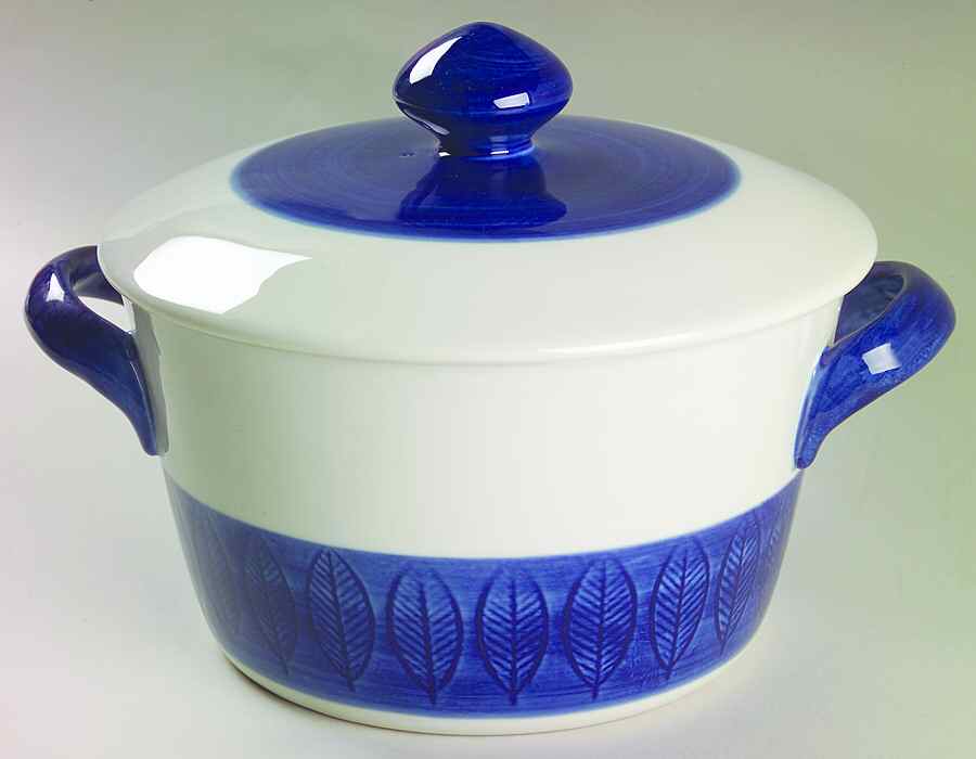 Koka Blue 2 Qt Round Covered Casserole by Rorstrand-1