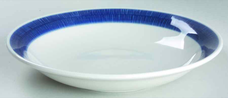 Koka Blue Rim Soup Bowl by Rorstrand-1