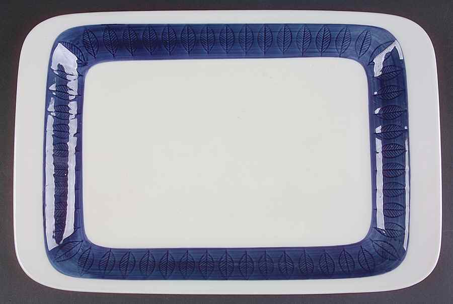 Koka Blue 14" Rectangular Serving Platter by Rorstrand-1