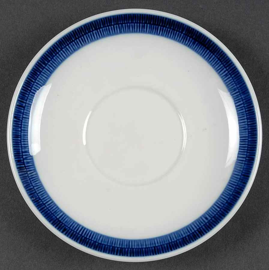 Koka Blue Saucer for Flat Cup by Rorstrand-1