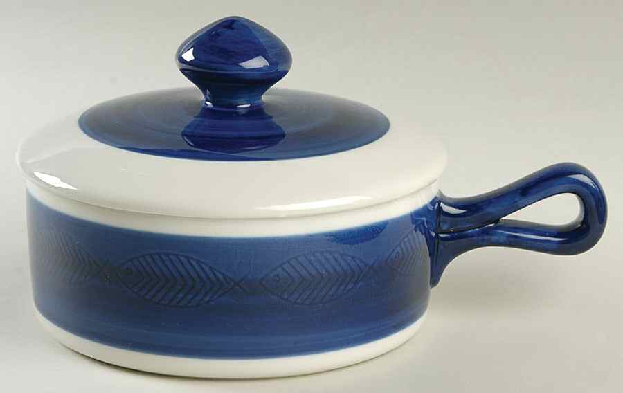 Koka Blue 1 Qt Round Covered Casserole by Rorstrand-1