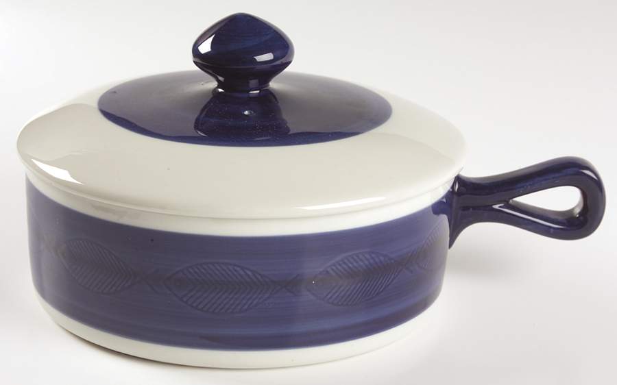 Koka Blue 1.5 Qt Round Covered Casserole by Rorstrand-1