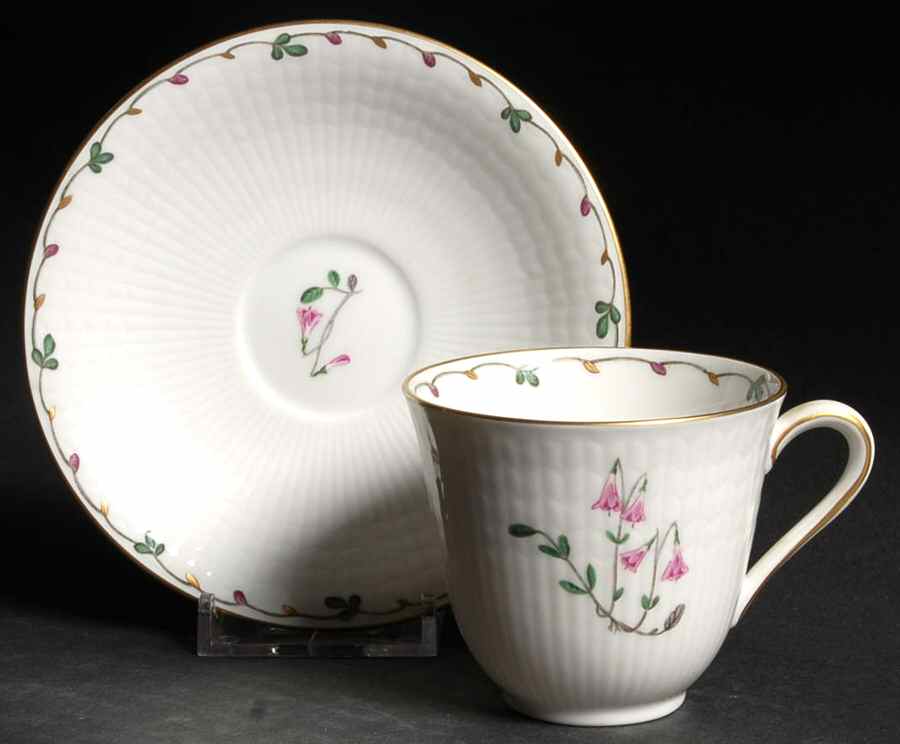 Linnea Flat Demitasse Cup & Saucer Set by Rorstrand-1