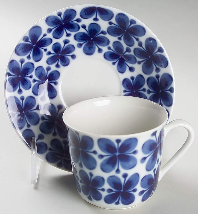 Mon Amie Flat Cup & Saucer Set by Rorstrand-1
