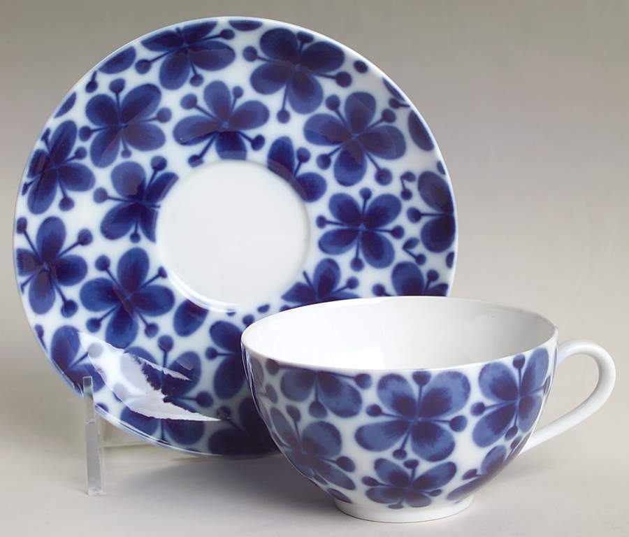 Mon Amie Flat Cup & Saucer Set by Rorstrand-1