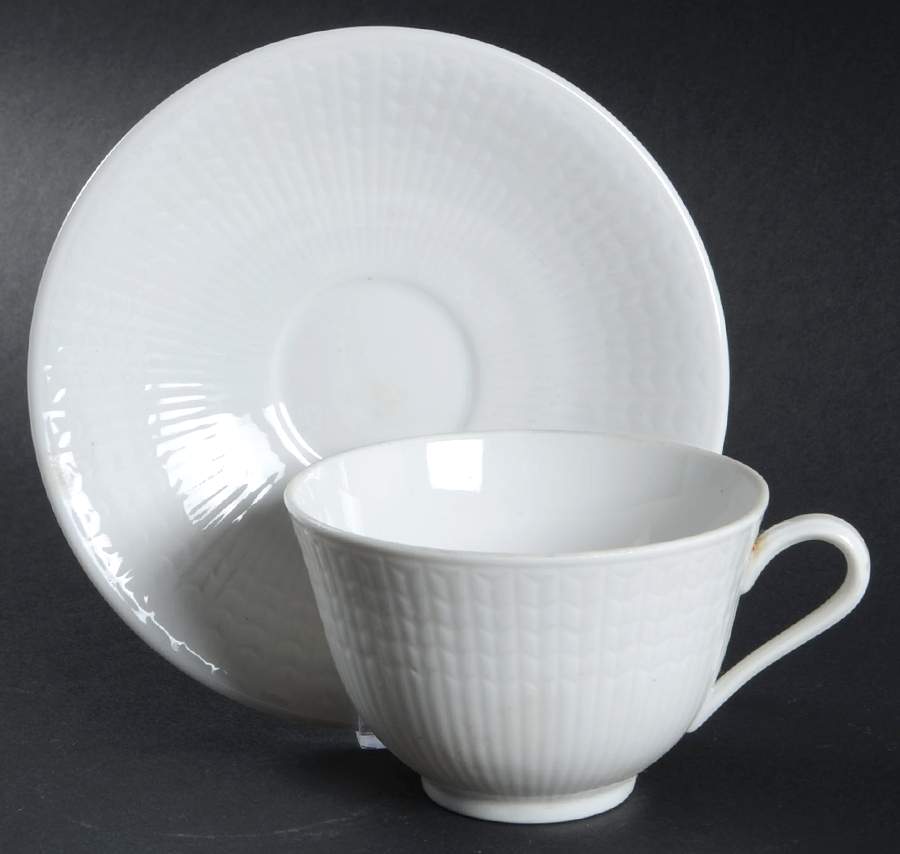National Service Flat Cup & Saucer Set by Rorstrand-1