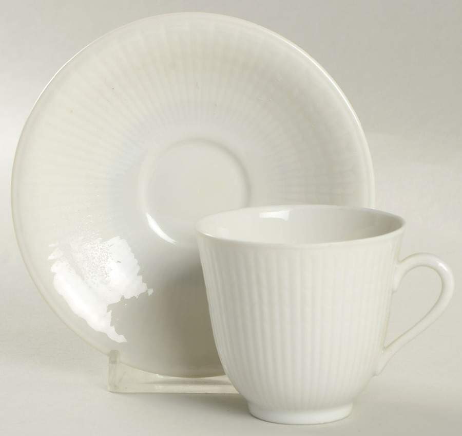 National Service Flat Demitasse Cup & Saucer Set by Rorstrand-1