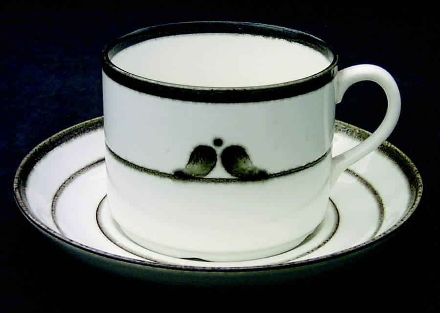 Nordica Flat Cup & Saucer Set by Rorstrand-1
