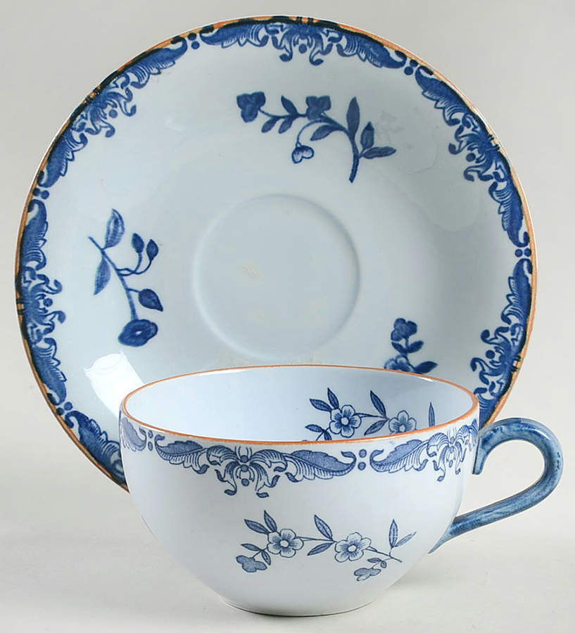 Ostindia Flat Cup & Saucer Set by Rorstrand-1