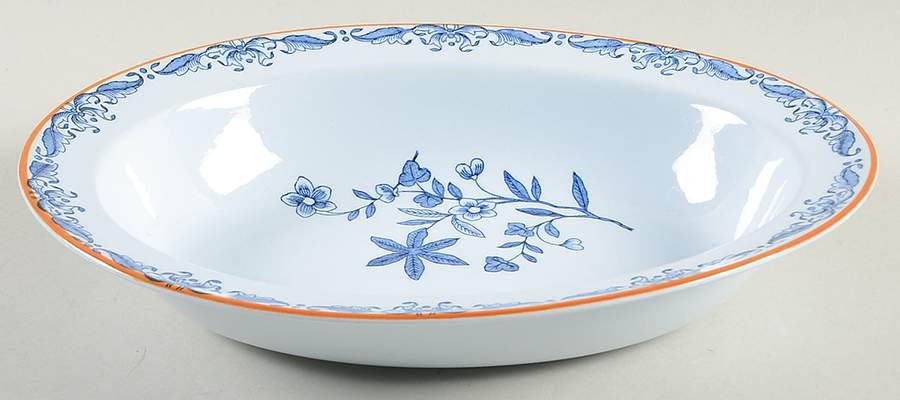 Ostindia 10" Oval Vegetable Bowl by Rorstrand-1