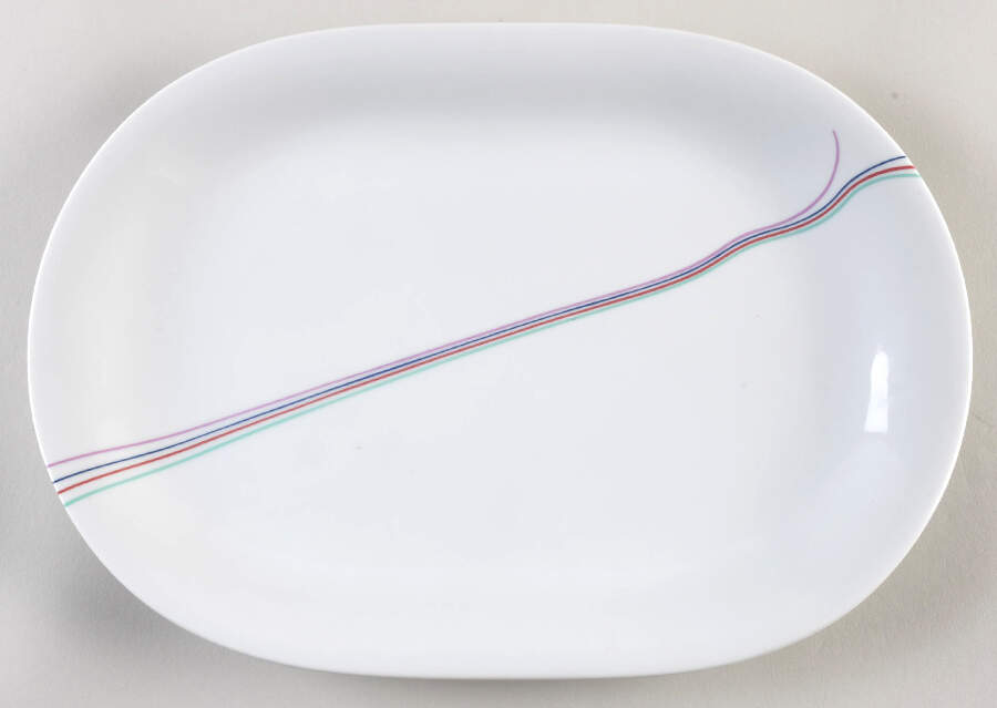 Rainbow 12" Oval Serving Platter by Rorstrand-1