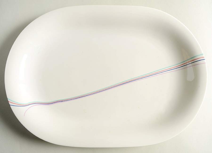 Rainbow 14" Oval Serving Platter by Rorstrand-1