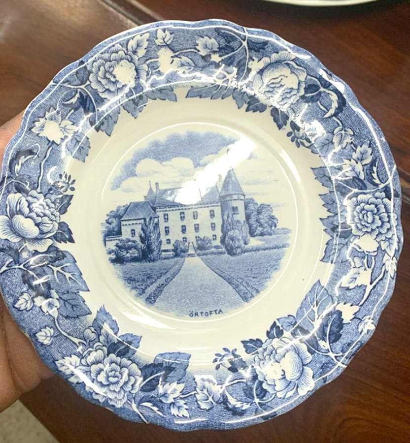 Skane Blue Salad Plate by Rorstrand-1