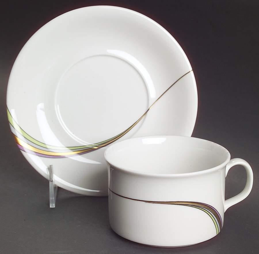 Space Flat Cup & Saucer Set by Rorstrand-1