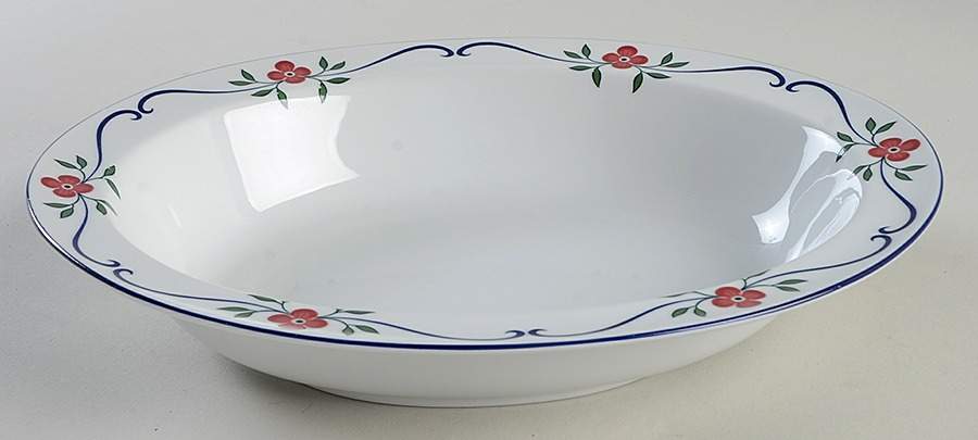 Sundborn 10" Oval Vegetable Bowl by Rorstrand-1